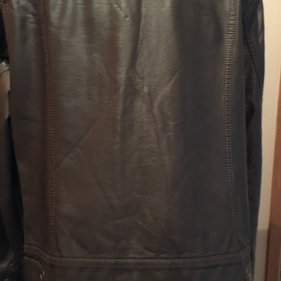New without tags.  Buttery soft Leather bomber jacket size L - Picture 6 of 13